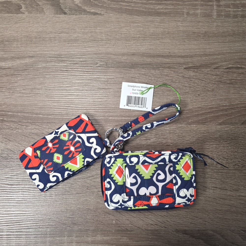 Vera Bradley Sun Valley Smartphone Wristlet Quilted Cotton Wallet 12423-139 NEW